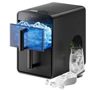 DREAME Aura Bullet Machine à Glaçons, Produisant des Glaçons en 6 Min, avec Réservoir et Panier Séparés, Deux Tailles de Glaçons, Commande Numérique, Éclairage LED et Mode Autonettoyage