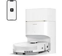 Dreame D20 Pro Plus Robot Aspirateur laveur, 2-en-1, 13000 Pa, Double Brosse, Auto-Vidage, Laser Navigation, Poils d’Animaux Blanc