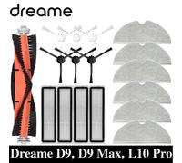 Dreame D9, D9 Max, L10 Pro Robot aspirateur pièces de rechange consommables brosse latérale principale filtre Hepa accessoires en tissu de vadrouille Lavande