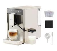 Dreame Ecceluxe Slim - machine à expresso automatique, format compact pour un goût digne d'un barista, design ultra-fin de 18 cm, écran tactile pour préparer cinq cafés classiques. Creme