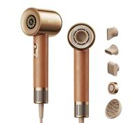 Dreame Hair Miracle Sèche-cheveux, 5 Embouts, Séchage Rapide, 600 Millions d'ions Négatifs, Moteur Haute Vitesse de 130 000 tr/min, Léger, Silencieux, Température constante à 57 °C, Poignée en Cuir