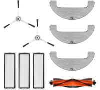 Dreame Kit de rechange aspirateur D10 – 1 brosse principale, 2 latérales, 3 filtres, 3 chiffons lavables