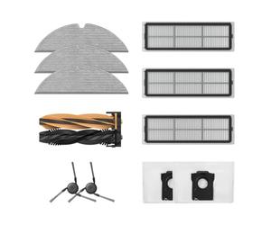 DREAME Kit d’Accessoires Originaux pour Robot Aspirateur Laveur Dreame D20 Plus, Comprend x1 HyperStream DuoBrush, x2 Brosses Latérales, x3 Filtres Antipoussière, x2 Sacs à Poussière, x3 Lingettes Mop