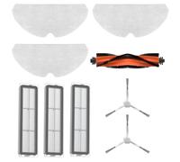 Dreame Kit d'accessoires D9 Max/F9 Pro : tirez le meilleur parti de votre nettoyage avec 1 brosse principale, 2 brosses latérales, 3 filtres et 3 chiffons de serpillère - Original et compatible