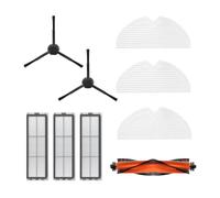 Dreame Kit d'accessoires D9 Pro/D9 Max/L10 Pro : Optimisez votre nettoyage avec 1 brosse principale, 2 brosses latérales, 3 filtres et 3 serpillières - Original et compatible