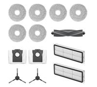 Dreame Kit d'accessoires pour robot L10s Plus Comprend 6x balais (3 paires), 2x filtres, 2x brosses latérales, 2x sacs de collecte de la poussière, 1x brosse principale, Accessoires Dreame d'origine