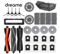 Dreame L10s Pro Ultra Heat, X30 Ultra, X30 Pro accessoires de remplacement pour aspirateur brosse latérale principale filtre vadrouille sac à poussière noir