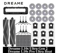 Dreame L10s Ultra Gen2/L10s Pro Ultra chaleur aspirateur accessoires de remplacement brosse latérale principale filtre HEPA vadrouille sac à poussière 3 pièces