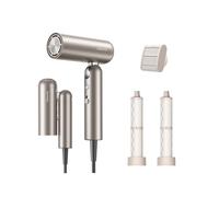 DREAME Pocket Neo Sèche-cheveux Grande Vitesse, 3 Formes pliables, poids léger de 300g, Moteur de 110 000 tr/min, 300 Millions d'ions Négatifs, Température Constante de 57 °C, Séchage en 40s, Gold