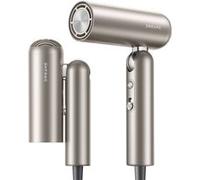 DREAME Pocket Neo Sèche-cheveux Grande Vitesse, 3 Formes pliables, poids léger de 300g, Moteur de 110 000 tr/min, 300 Millions d'ions Négatifs, Température Constante de 57 °C, Séchage en 40s, Gold Or