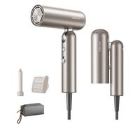 DREAME Pocket Pro Sèche-cheveux haute vitesse, 3 formes pliables, 300 g, moteur 110 000 tr/min, 300 millions d'ions négatifs/cm³, constant 57°C, séchage NTC 40s, faible bruit