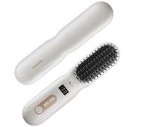 Dreame Silky Brosse lissante sans fil, brosse chauffante rechargeable | Rechargeable, 2 milliards d'ions, chauffage uniforme MCH, 7 niveaux de chaleur, design à poils larges 5D, style portable