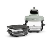 dreame Tasti Friteuse à Air en Verre Portable 5 en 1, 2 Récipients (2,5 L + 4,5 L), Verre Borosilicate de 6 mm, Air Chaud Circulant en 3D, Compatible Lave-Vaisselle, Vue à 360°, Design Amovible