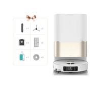 Dreame Aspirateur Robot Laveur X40 Ultra Complete – Serpillière amovible & relevable, avec eau 70°C