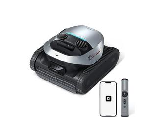 DREAME Z1 Pro Robot Piscine sans Fil, Puissance d'Aspiration 30 000 LPH, Nettoyage du Fond, Parois et Ligne d'eau, Télécommande Manuelle, 240 Min, Jusqu'à 200 m²