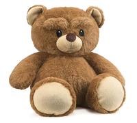 Dreamegg Bouillotte Peluche Ourson, Peluche Bébé Micro-ondes 60-90s pour Soulager la Douleur, Garnissage Billes d’Argile Sans Parfum, Housse Amovible Lavable Machine, Douce avec Certificat d’Adoption