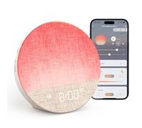 Dreamegg Réveil Simulateur d'Aube avec Contrôle par App, Reveil Lumineux avec Réglage de Multiples Alarmes, 34 Sons Apaisants, 12 Modes d'éclairage, Lampe de Chevet pour Chambre, Enfants et Adultes