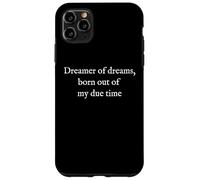 Dreamer of Dreams - Texte Blanc Minimaliste Citation littéraire Coque pour iPhone 11 Pro Max