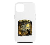 Dreamer of The Stars Chat Noir inspiré de Van Gogh Night Art Coque pour iPhone 13