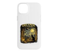 Dreamer of The Stars Chat Noir inspiré de Van Gogh Night Art Coque pour iPhone 14 Plus