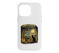Dreamer of The Stars Chat Noir inspiré de Van Gogh Night Art Coque pour iPhone 14 Pro Max