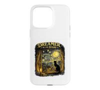 Dreamer of The Stars Chat Noir inspiré de Van Gogh Night Art Coque pour iPhone 15 Pro Max