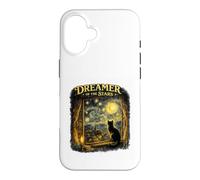 Dreamer of The Stars Chat Noir inspiré de Van Gogh Night Art Coque pour iPhone 16