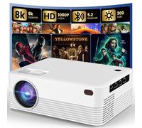 Dreamfair Projecteur avec WiFi et Bluetooth | Prend en charge 8K 1080p, 240ANSI | Projecteur portable avec support | Écran vidéo de 40 à 200 pouces, compatible avec smartphone, clé TV, ordinateur