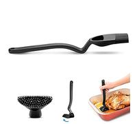 Dreamfarm Brizzle Barbecue | Brosse à badigeonner en Silicone | Ustensile de Cuisine Qui ramasse Chaque dernière Goutte de Sauce | Cadeau de grillade | Noir
