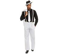 Dreamgirl 8105 Rl8105lg Zoot Suit Riot Costume Blanc Taille L
