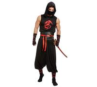 Dreamgirl Adult Mens Ninja Costume, Halloween Costume - Medium