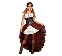 Women's Saloon Gal Fancy Dress Costume Large