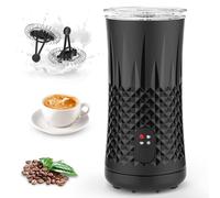 Dreamhigh® Mousseur à Lait Électrique 4 en 1, 400W Automatique Chauffe Lait, Moussage de Lait Chaud Et Froid, Revêtement Antiadhésif, Machine Chocolat Chaud avec 2 fouets-240 ml