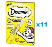 DREAMIES Creamy karma complémentaire avec du délicieux fromage pour chat 44x10 g