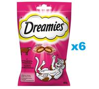DREAMIES friandise pour chat avec du délicieux boeuf 6x60 g