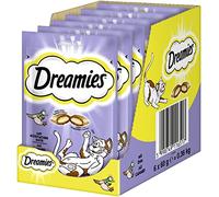 DREAMIES Friandises pour Chat - 6 x 60 g - avec Canard - Friandises pour Chat Incroyablement croustillantes avec Rembourrage délicat
