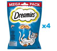 DREAMIES Mega Pack 4x180 g une friandise au goût délicieux de saumon pour chat