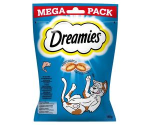 DREAMIES Mega Pack Délicieuse friandise pour chats au saveur de saumon 180g