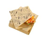 Dreamil Lot de 100 feuilles de papier Deli - 15 x 15 cm - Résistantes à l'huile - Pour sandwichs, burgers, frites, tartes, sandwiches, pains, fromages, pains, sacs à fromage jetables