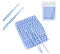 Dreamil Lot de 400 micro-pinceaux applicateurs jetables pour cils, mascara, bâtonnets de nettoyage de maquillage, propreté (rose/violet clair/bleu)