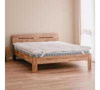 DREAMIN *101 - Topper pour lit double 200 x 200 cm en duvet respirant haute 6/8 cm, matelas double 4 saisons avec coins élastiques, matelas frais et doux pour un meilleur confort de nuit