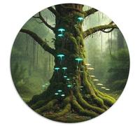 Dreamina-2025-07-07-5180-A Vibrant Moss-Inspired Digital Artwork,... 1000 Pièces Puzzles Images Vibrantes Puzzle pour Adultes Jeu Familial 1000pcs (67.5x67.5cm)