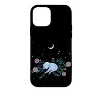 Dreaming Moon Cat Mystical Whimsigoth Art Episodique Dessin Coque pour iPhone 12 Mini