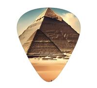 Dreaming of the Pyramids of Khufu 12 médiators par paquet, disponibles en 3 épaisseurs différentes, adaptés aux guitares électriques, ukulélés, etc.