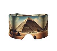 Dreaming of The Pyramids of Khufu Bandeau unisexe pour dormir sur le côté, masque pour les yeux et cache-oreilles, (68,1 x 10,9 cm), intérieur et extérieur, voyage, yoga, confort réglable