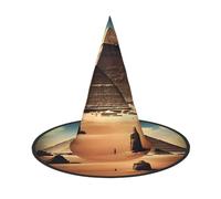 Dreaming of the Pyramids of Khufu Lot de 2 chapeaux de sorcière d'Halloween pour costume de fête Convient pour les jeux de scène