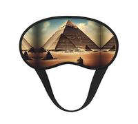 Dreaming of The Pyramids of Khufu Print Masque de sommeil occultant - Bloque la lumière, confortable, idéal pour les voyages, le camping, la méditation et le yoga