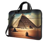 Dreaming of the Pyramids of Khufu Sac à bandoulière imprimé pour ordinateur portable facile à utiliser lors de vos voyages d'affaires 14"