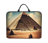 Dreaming Of The Pyramids Of Khufu Sac pour ordinateur portable 14" avec doublure antichoc et design portable, convient pour un usage professionnel et quotidien., noir, taille unique