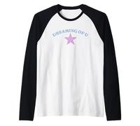 Dreaming of U Pastel Star Aesthetic Manche Raglan